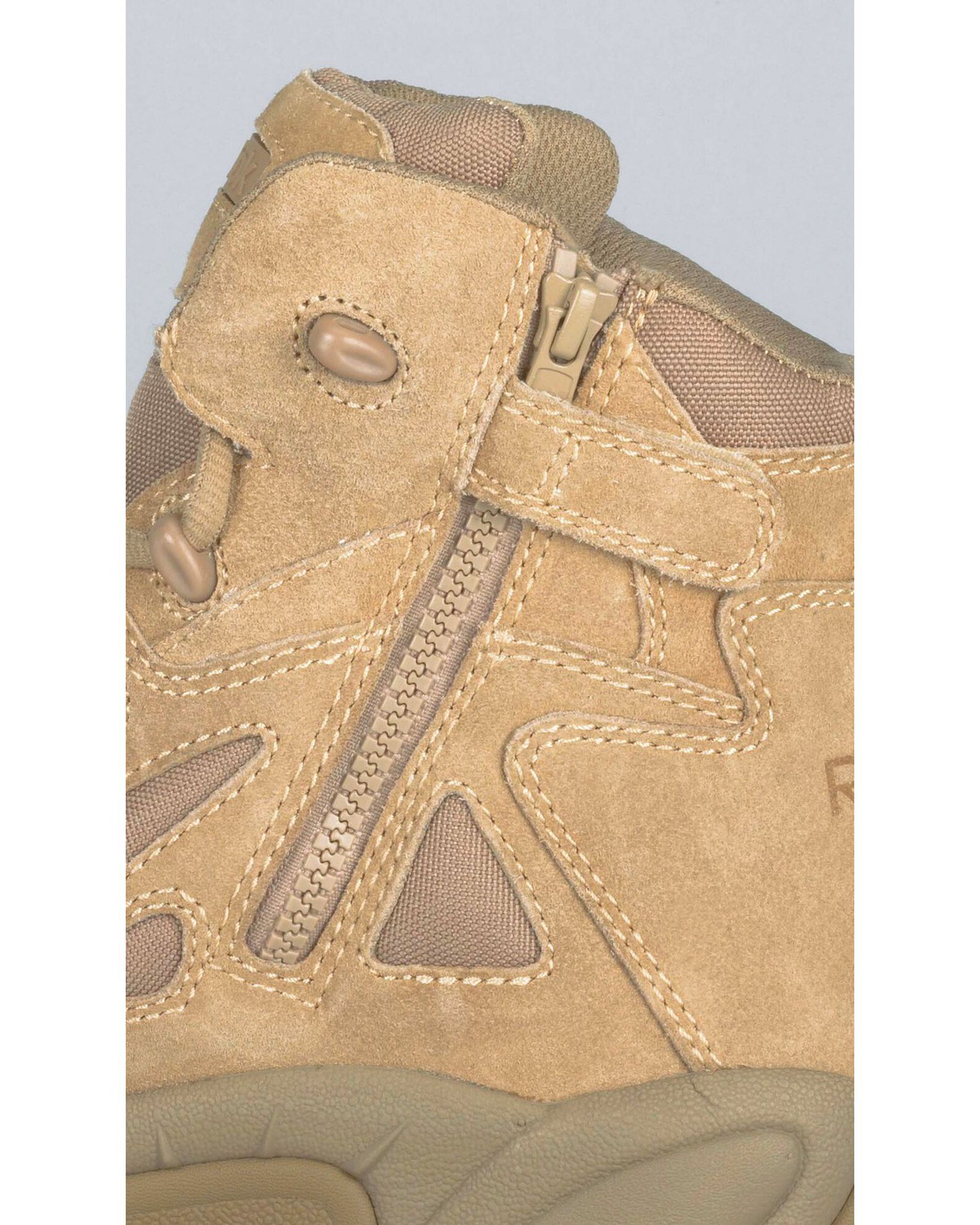 Image #2 - Reebok Men's Stealth 6" Lace-Up with Side-Zip Tactical Work Boots - Composite Toe, Desert Khaki, hi-res