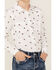 Image #3 - Ariat Girls' R.E.A.L Thunderbird Print Long Sleeve Stretch Snap Western Shirt, White, hi-res