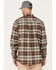 Image #4 - Hawx Men's Plaid Button-Down Flannel Work Shirt, Brown, hi-res
