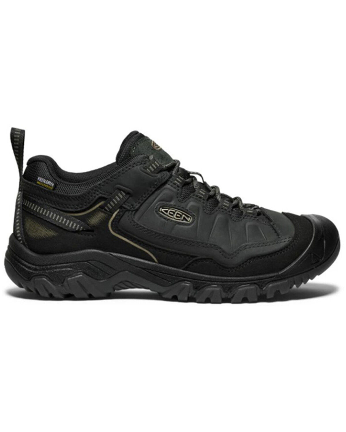 Image #2 - Keen Men's Targhee IV Waterproof Hiking Shoes - Soft Toe, Black, hi-res