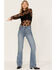 Rock & Roll Denim Women's Medium Wash High Rise Bootcut Jeans, Blue, hi-res
