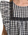 Image #4 - New Direction Sport Women's Black Plaid Gromets Top , , hi-res