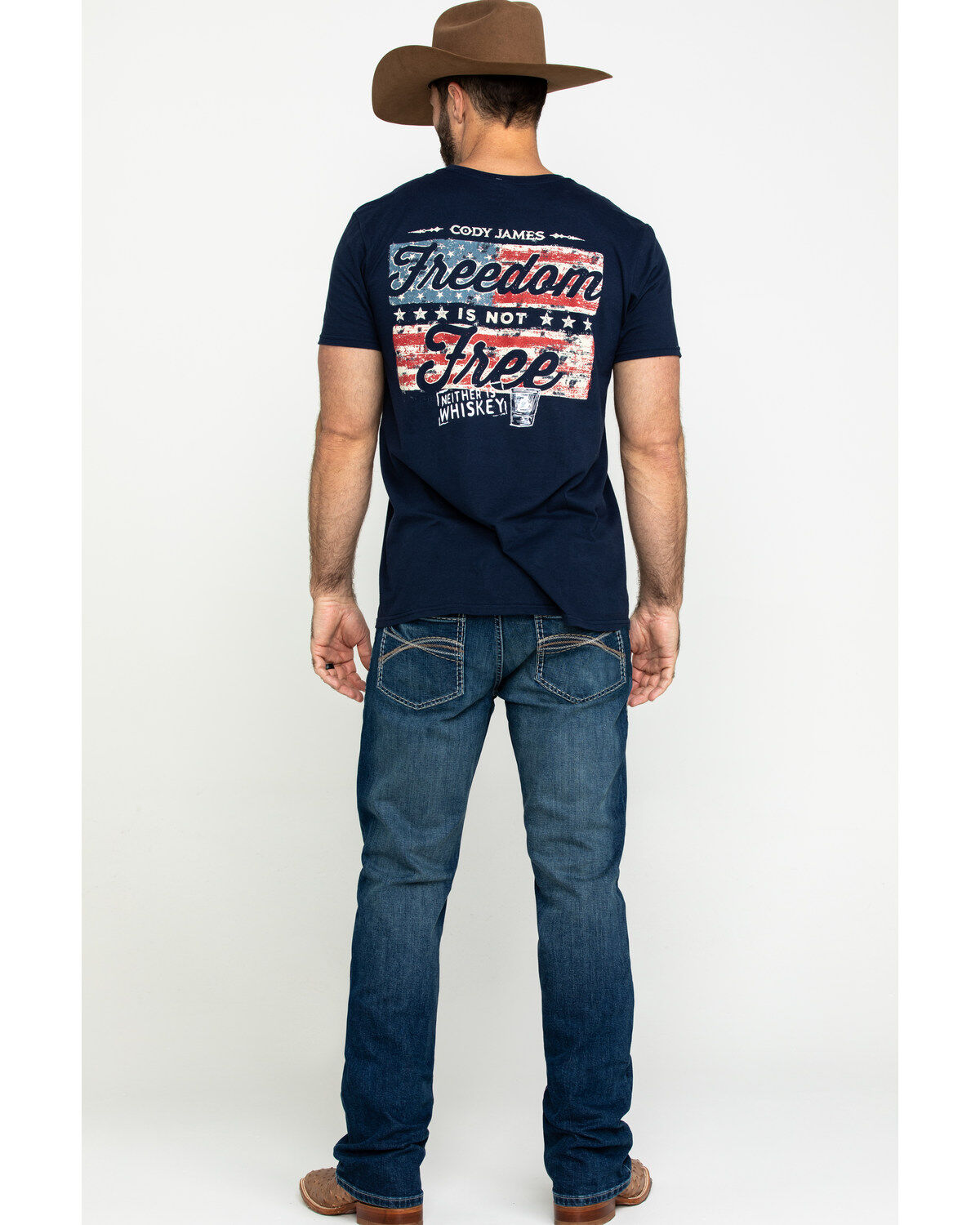 Image #5 - Rock 47 By Wrangler Men's Soundtrack Stretch Slim Bootcut Jeans , , hi-res