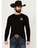 Image #2 - Cody James Men's Outlaw Gun Club Long Sleeve Graphic T-Shirt, Black, hi-res