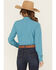 Image #4 - Shyanne Women's Solid Long Sleeve Button-Down Performance Shirt, Turquoise, hi-res