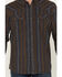 Image #3 - Moonshine Spirit Men's Colorado Southwestern Striped Long Sleeve Snap Western Shirt, Charcoal, hi-res