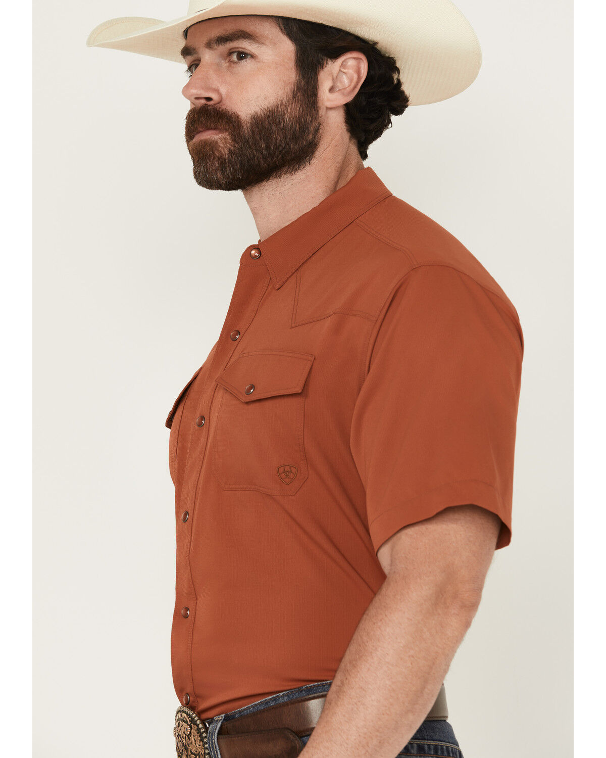Product Name:  Ariat Men's VentTek Solid Short Sleeve Snap Performance Western Shirt