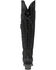 Image #5 - Lane Women's Lexington Over The Knee Suede Western Boots - Snip Toe, Black, hi-res