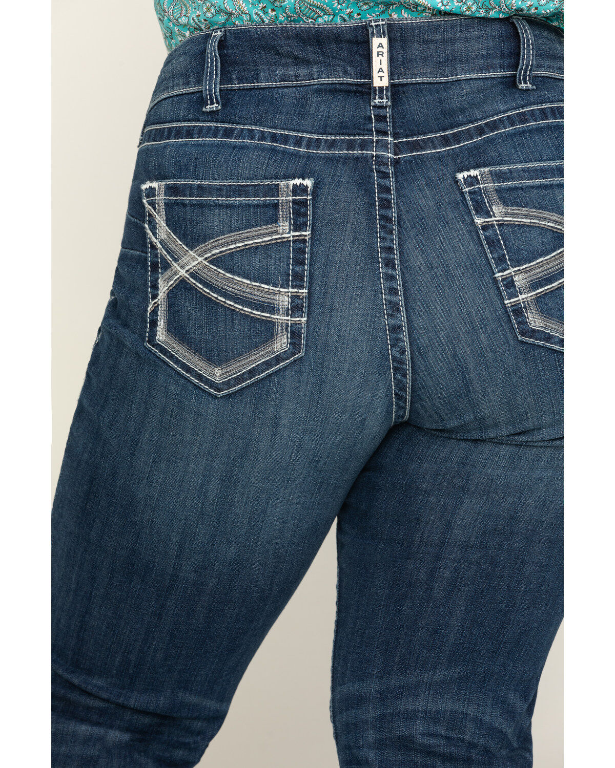 Image #4 - Ariat Women's R.E.A.L. Dresden Ivy Stackable Straight Jeans- Plus, , hi-res
