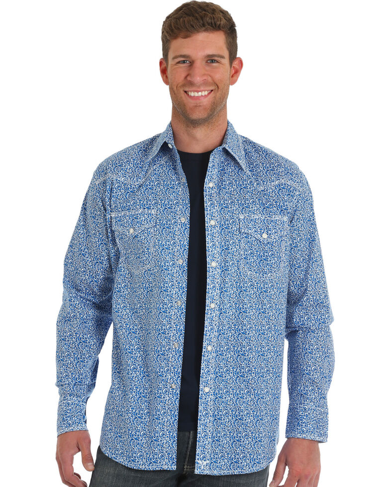 wrangler paisley shirt