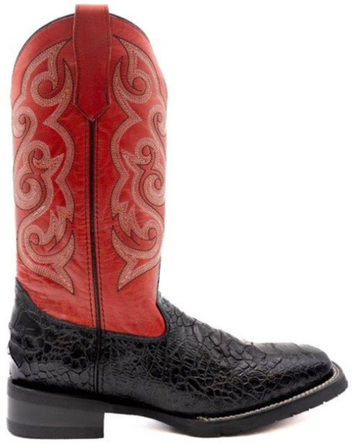 Image #2 - Ferrini Men's Kai Performance Western Boots - Broad Square Toe, Black, hi-res