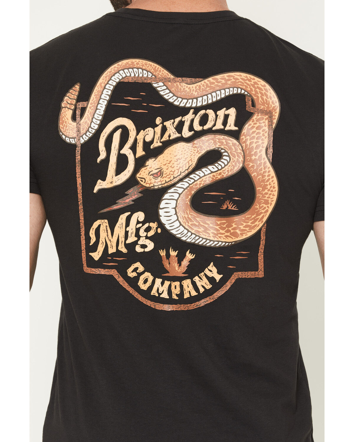 Image #4 - Brixton Men's Rothwell Short Sleeve Graphic T-Shirt, Black, hi-res