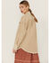 Cleo + Wolf Women's Sand Oversized French Terry Shacket, Sand, hi-res