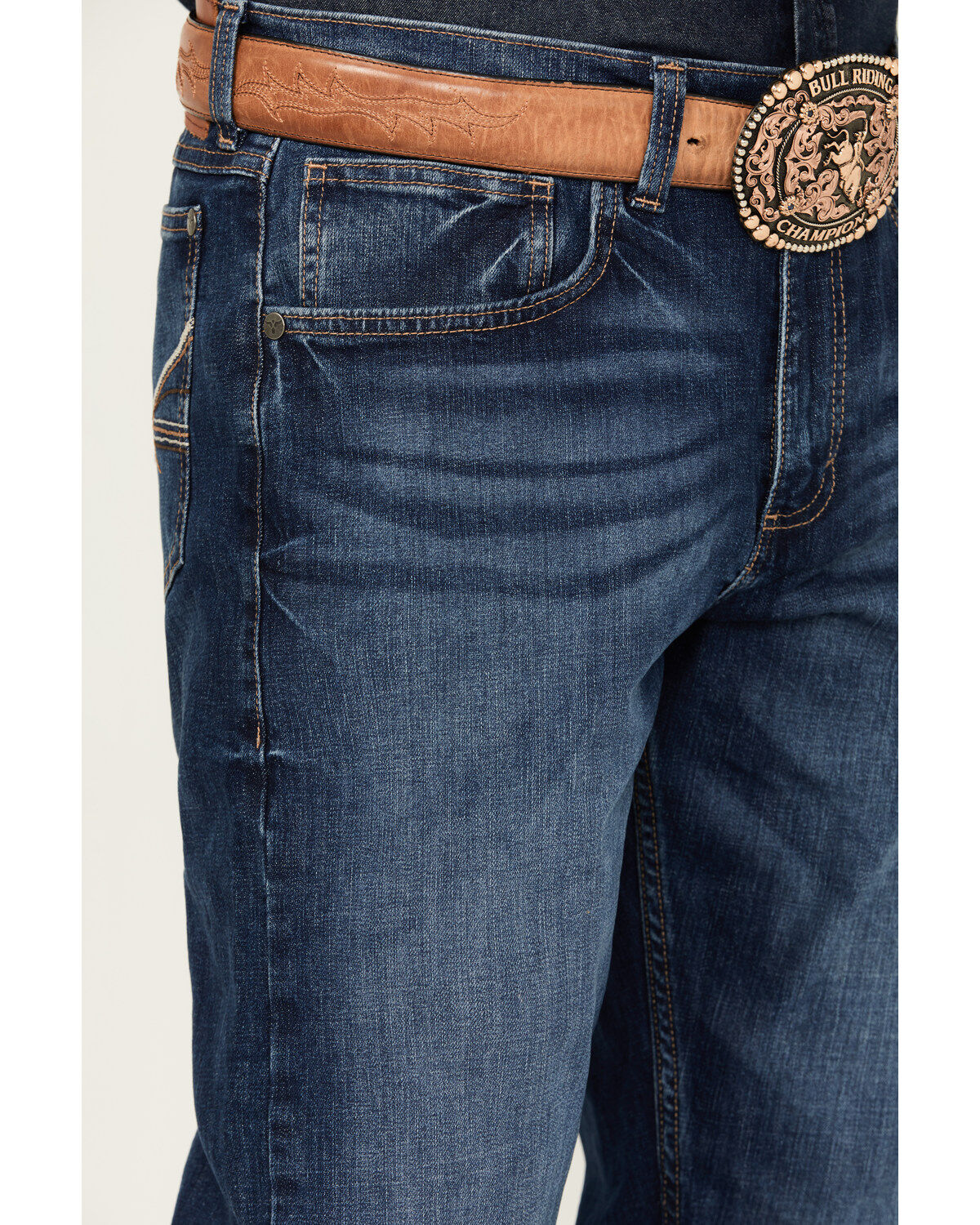 Product Name:  Wrangler Men's 20X Carlson Medium Wash Slim Straight Stretch Denim Jeans