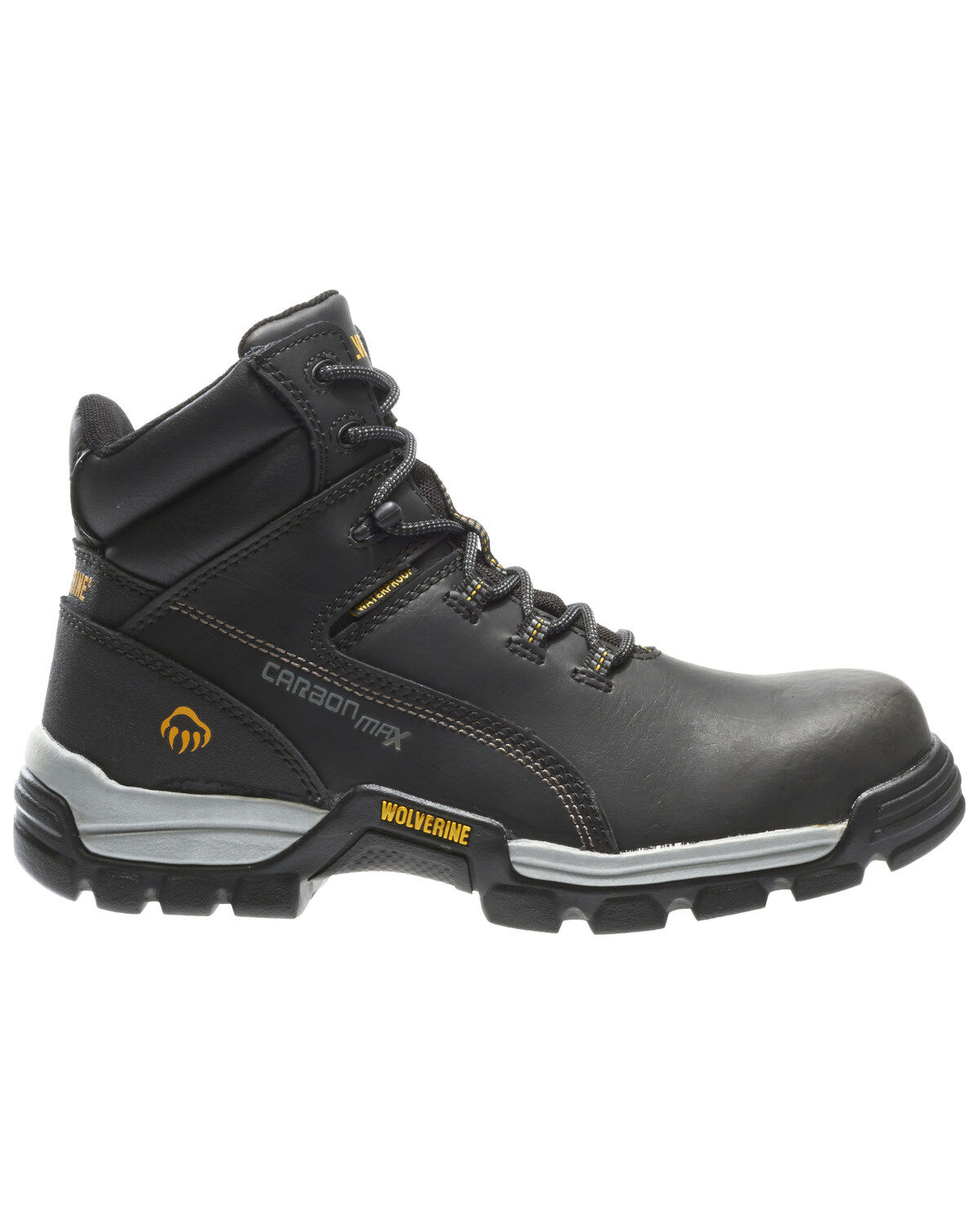 Image #2 - Wolverine Men's Tarmac Waterproof Work Boots - Composite Toe, Black, hi-res