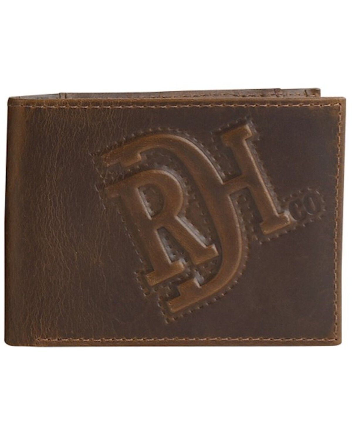 Red Dirt Hat Men's Logo Bifold Wallet, Brown, hi-res