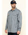 Image #3 - Hawx Men's FR Long Sleeve Work Shirt - Big , Silver, hi-res