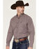 Image #2 - Ariat Men's Pro Series Jarvis Plaid Print Long Sleeve Button-Down Western Shirt, Blue, hi-res