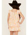 Hayden LA Girls' Pale Print Ruffle Sleeve Top, Yellow, hi-res