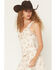 Image #2 - Shyanne Women's Western Conversation Print Lace Sleeveless Ruffle Tank Top, Cream, hi-res