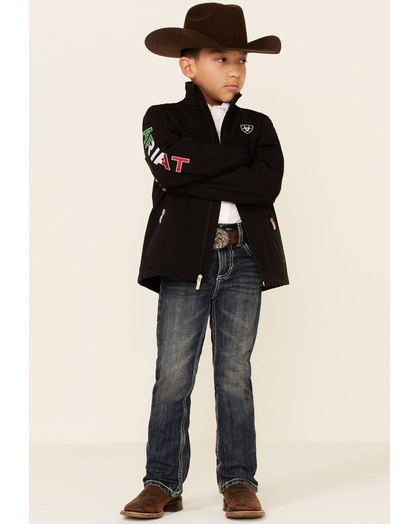 Ariat New Team Softshell Mexico Jacket Black Kids