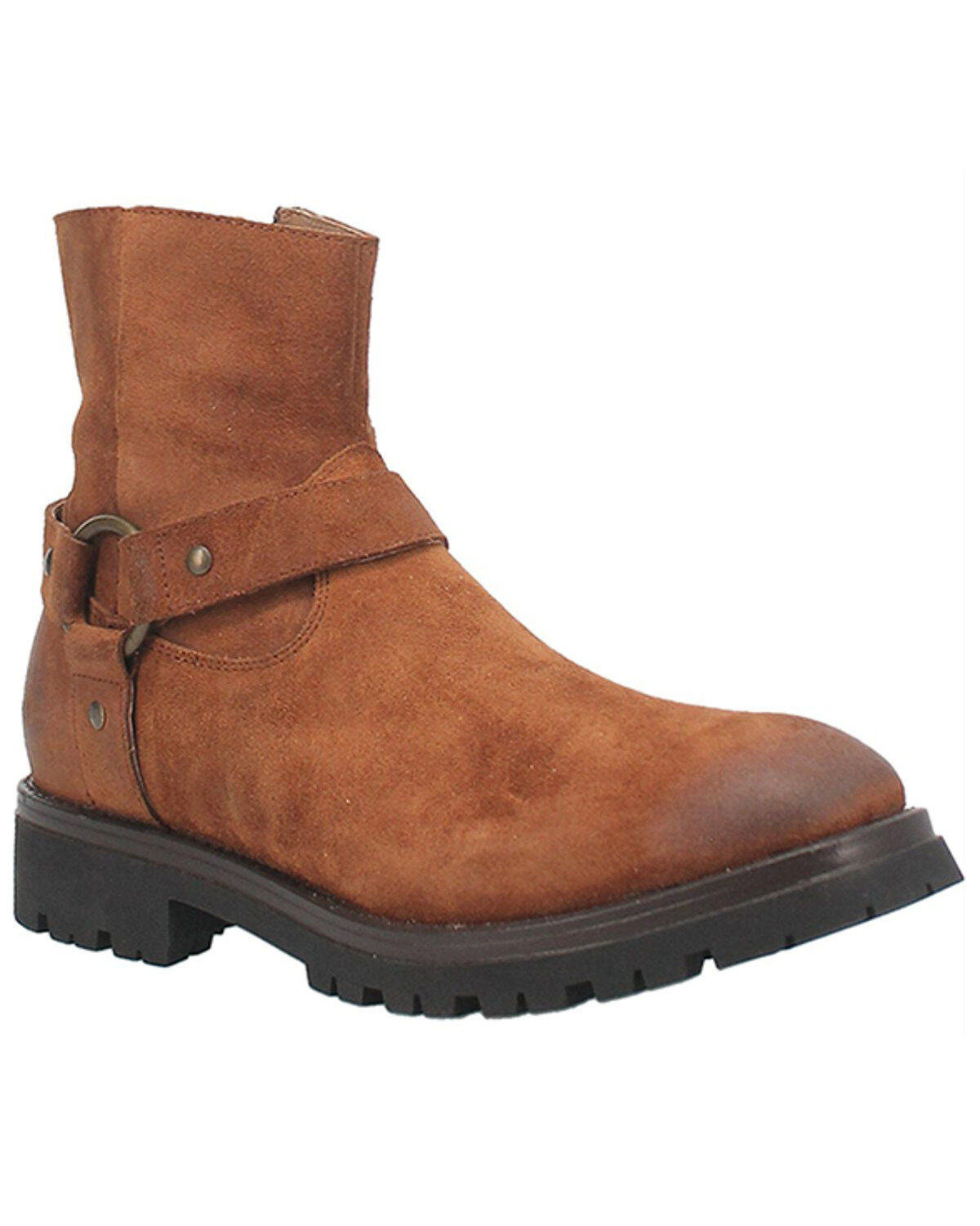 Image #1 - Dingo Men's Road Trip Ankle Boots - Round Toe, Brown, hi-res