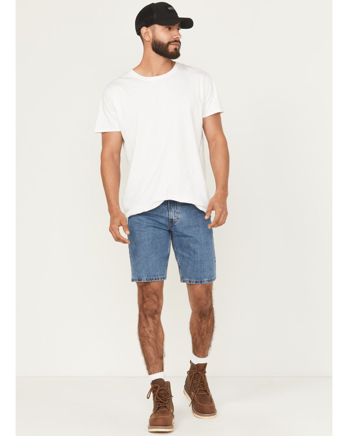 Levi's Men's 405 Standard 10" Medium Wash Standard Rigid Shorts, Medium Wash, hi-res