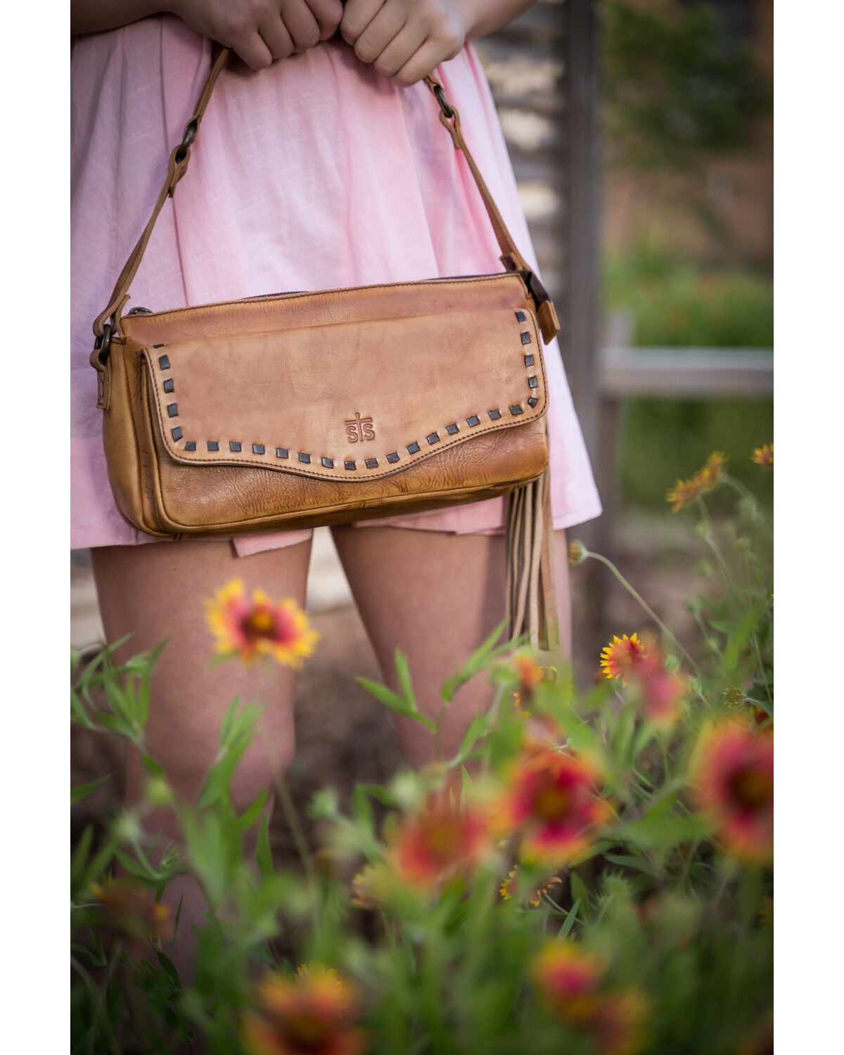 Image #9 - STS Ranchwear By Carroll Women's Bandera Shoulder Bag, Caramel, hi-res