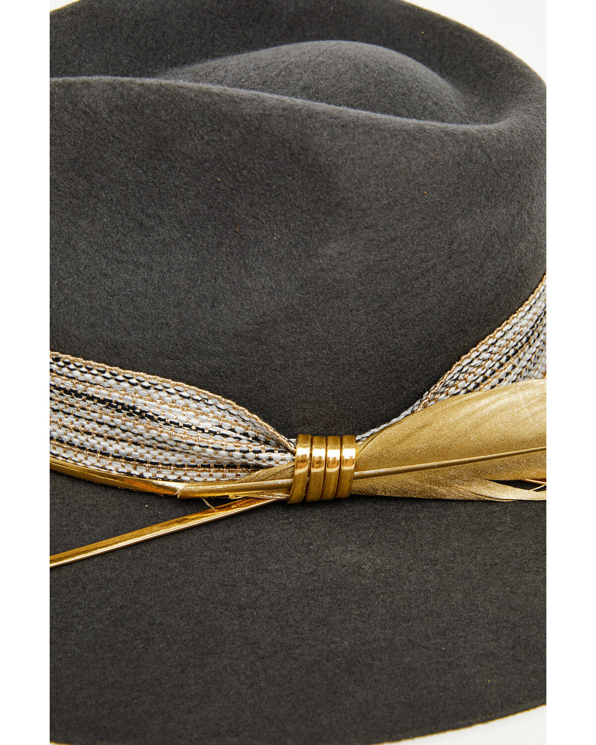 Image #2 - Charlie 1 Horse X Lainey Wilson Women's Smoke Ain't Clear Felt Western Hat, Grey, hi-res