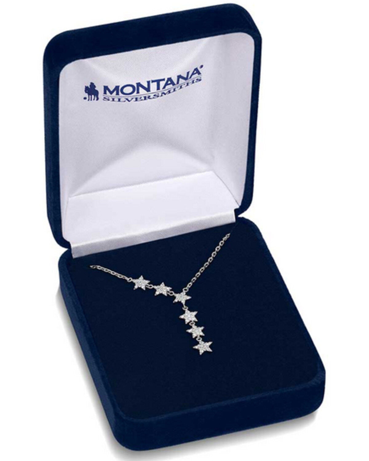 Image #3 - Montana Silversmiths Women's Guiding North Crystal Necklace, Silver, hi-res