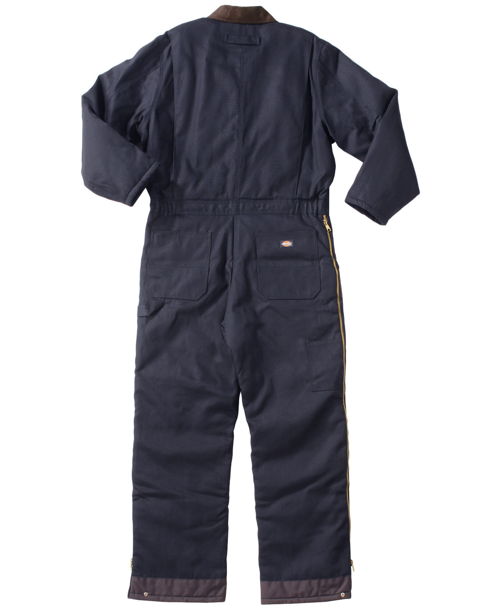 Image #4 - Dickies Men's Duck Insulated Work Coveralls, Navy, hi-res