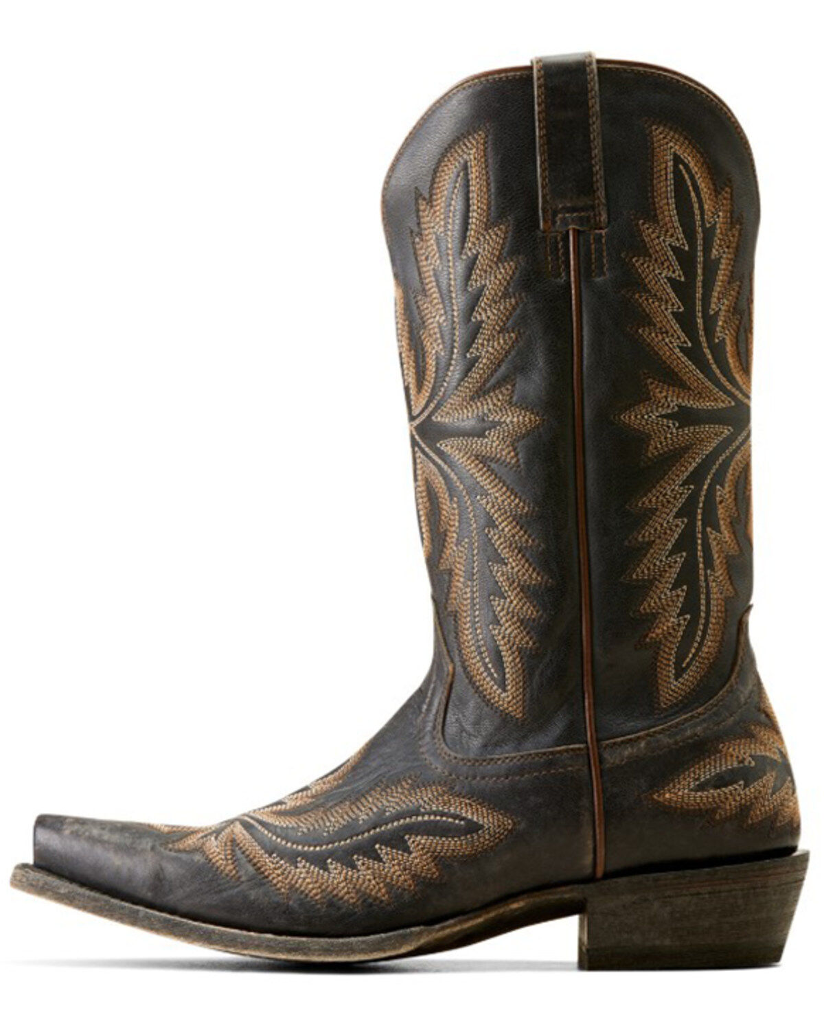 Image #2 - Ariat Men's Ryman Roughout Western Boots - Snip Toe, Black, hi-res