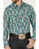 Image #3 - Rock & Roll Denim Men's Southwestern Print Long Sleeve Snap Western Shirt, Multi, hi-res