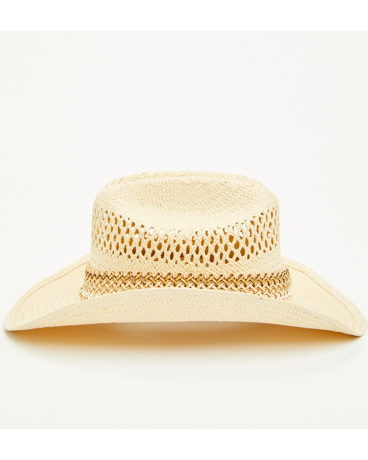 Image #3 - Shyanne Women's Beaded Straw Cowboy Hat, Natural, hi-res