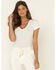 Image #2 - Z Supply Women's Velour Pants, White, hi-res