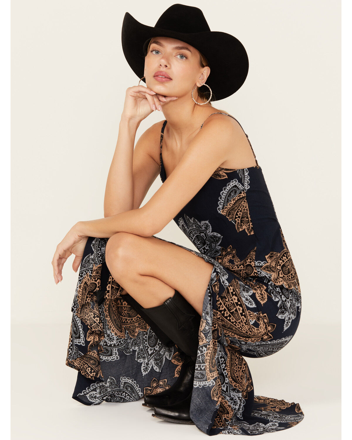 andresd アンドレスド frills flare dress Sin Prisa Pleated Maxi Dress with Embellished Straps/ Andre