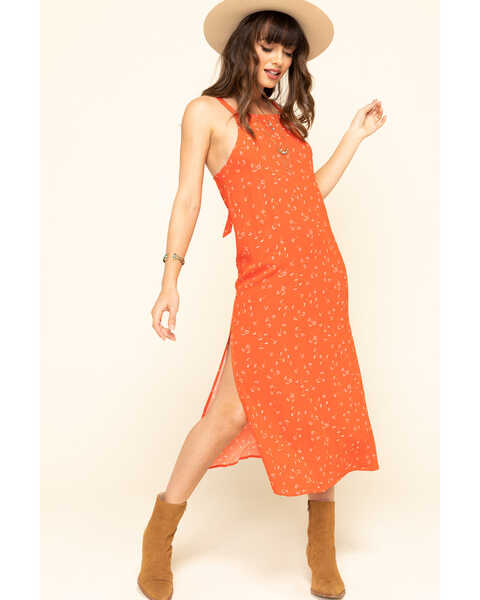 Image #6 - Others Follow Women's Floral Karla Midi Dress, Red, hi-res