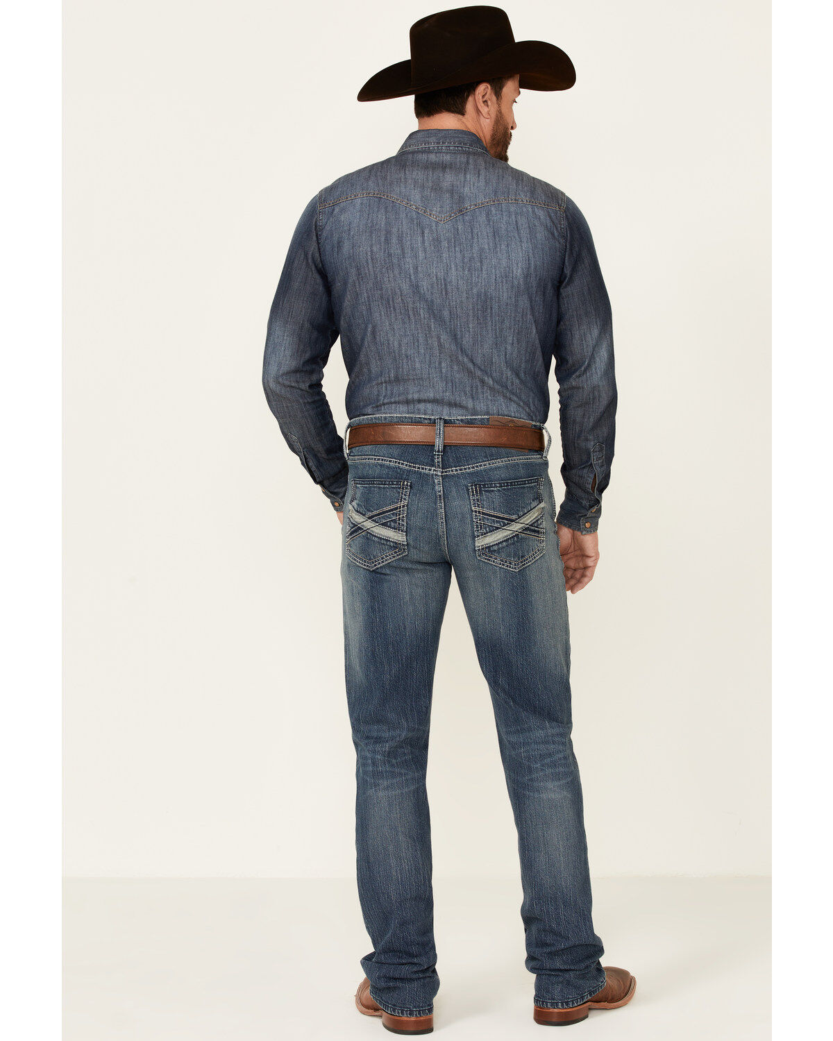 Image #2 - Cody James Men's Hide Out Med Stretch Stackable Straight Jeans, Blue, hi-res