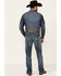 Image #2 - Cody James Men's Hide Out Med Stretch Stackable Straight Jeans, Blue, hi-res