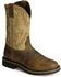 Image #1 - Justin Men's Stampede Superintendent Work Boots - Steel Toe, Brown, hi-res