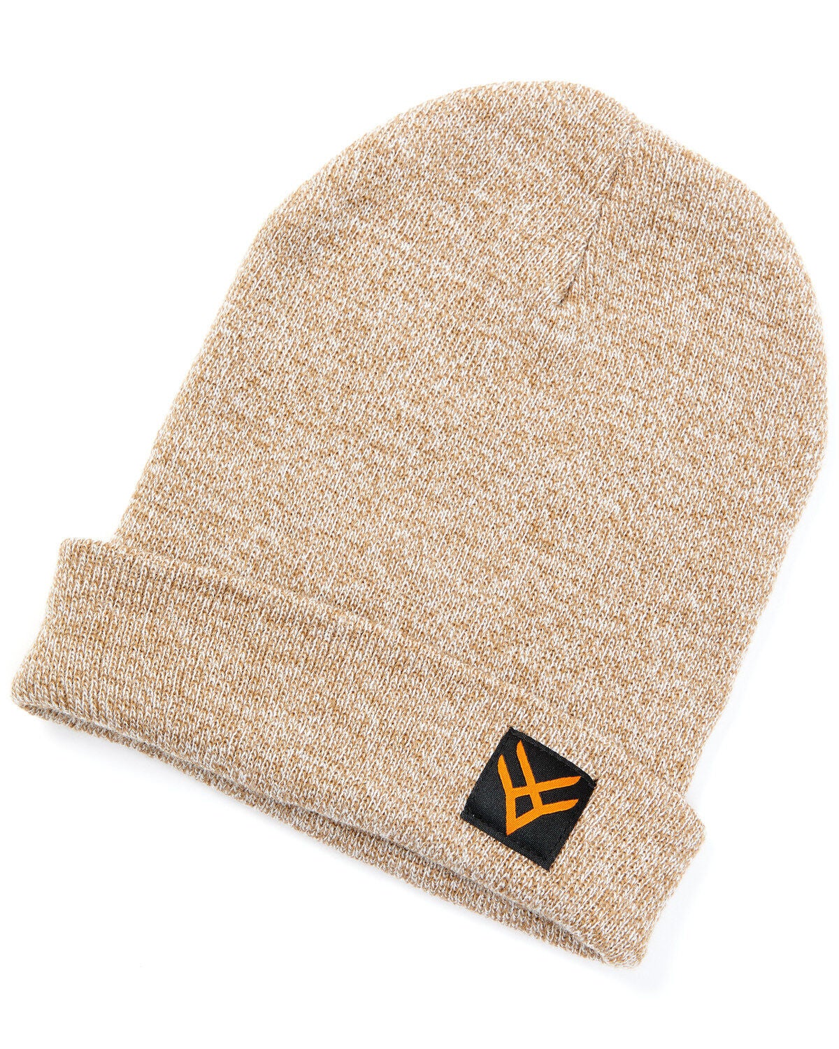 Hawx&reg; Logo Patch Beanie, Lt Brown, hi-res