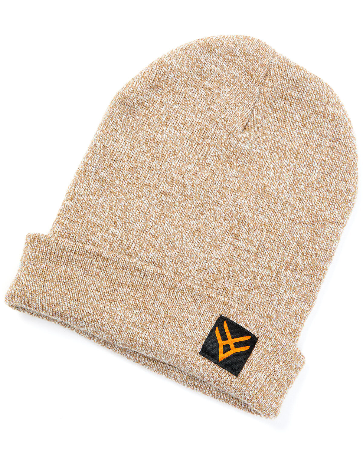 Image #1 - Hawx® Logo Patch Beanie, Lt Brown, hi-res