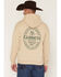 Image #1 - Guinness Men's Boot Barn Exclusive Embroidered Logo Hooded Sweatshirt, Sand, hi-res
