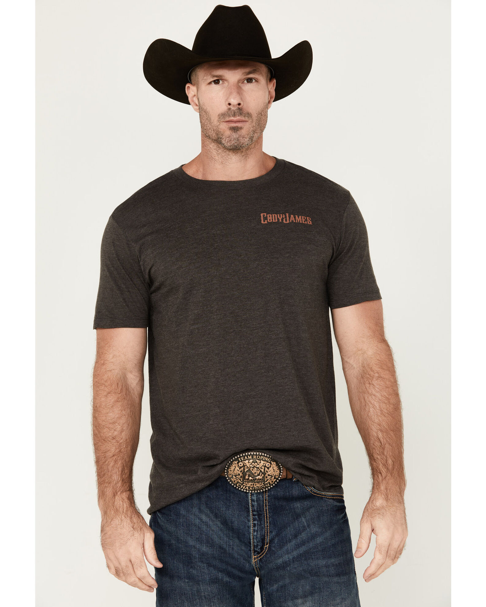 Image #2 - Cody James Men's Troubled Skeleton Short Sleeve Graphic T-Shirt, Charcoal, hi-res