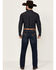 Image #3 - Wrangler 20X Men's Ellison Dark Wash Bootcut Stretch Denim Jeans, Dark Medium Wash, hi-res