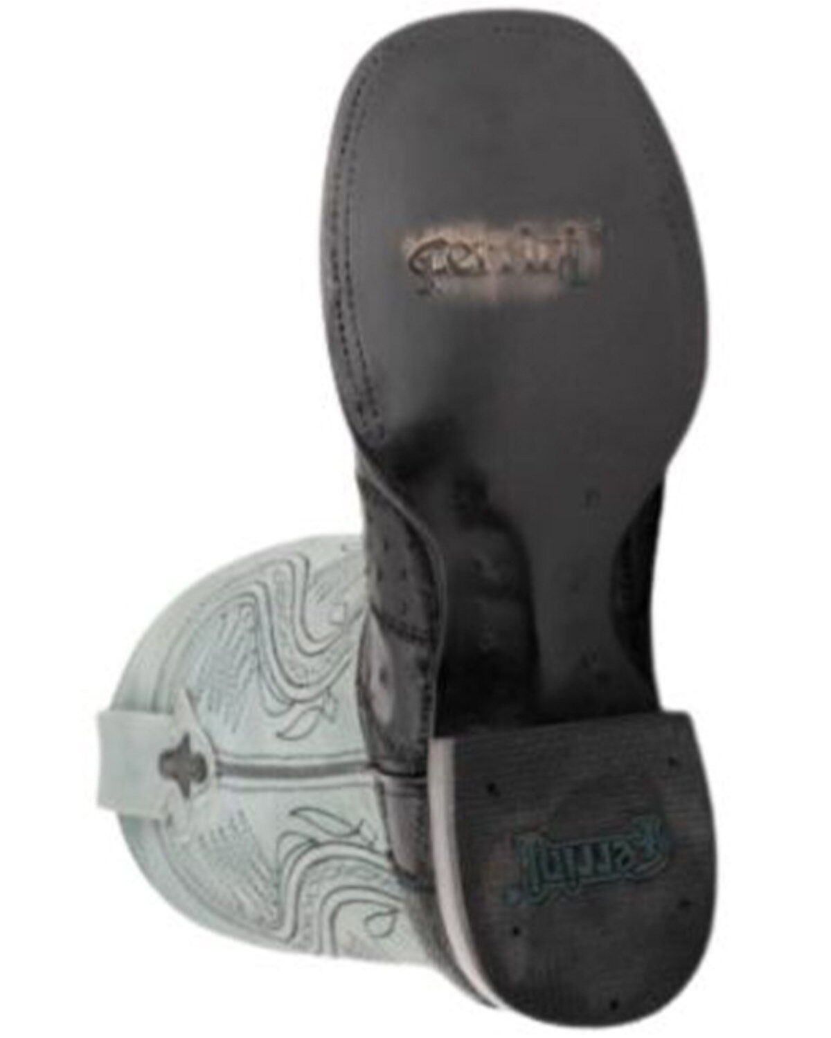 Image #7 - Ferrini Men's Ostrich Patch Exotic Western Boots, Black, hi-res