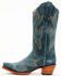 Image #3 - Planet Cowboy Women's Steel My Blues Psychedelic Suede Leather Western Boot - Snip Toe , Blue, hi-res