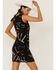 Any Old Iron Women's Y'all Short Embellished Dress , Black, hi-res