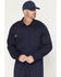 Image #2 - Hawx Men's FR Solid Coveralls - Short, Navy, hi-res