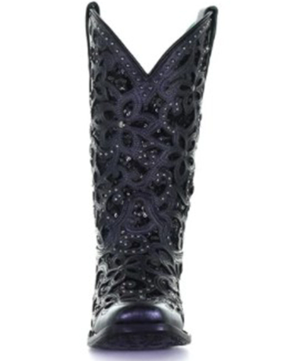 Product Name:  Corral Women's Inlay Embroidered & Stud Cowgirl Boots - Square Toe